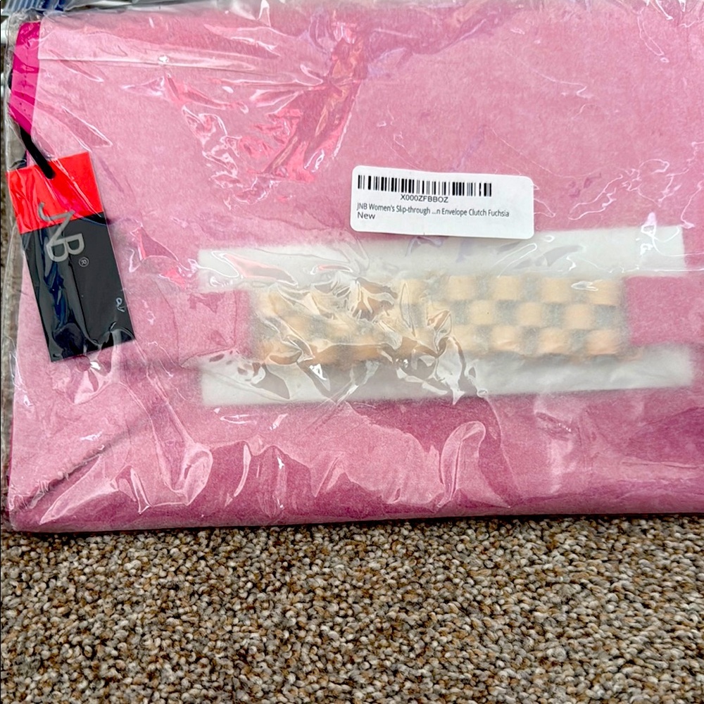JNB Pink Envelope Clutch